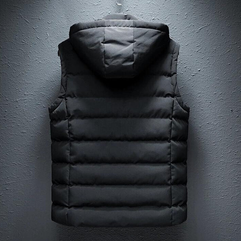 Thomas - Gilet rembourré avec capuche pour hommes pour un confort toute la saison