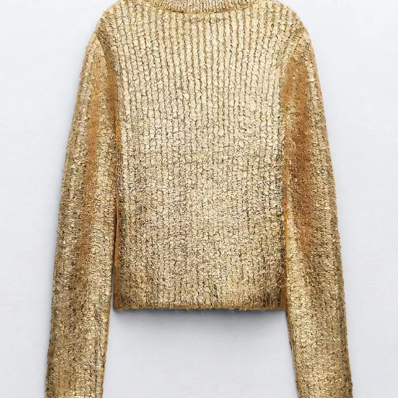 Maja - Pull classique à col rond avec manches longues pour femmes