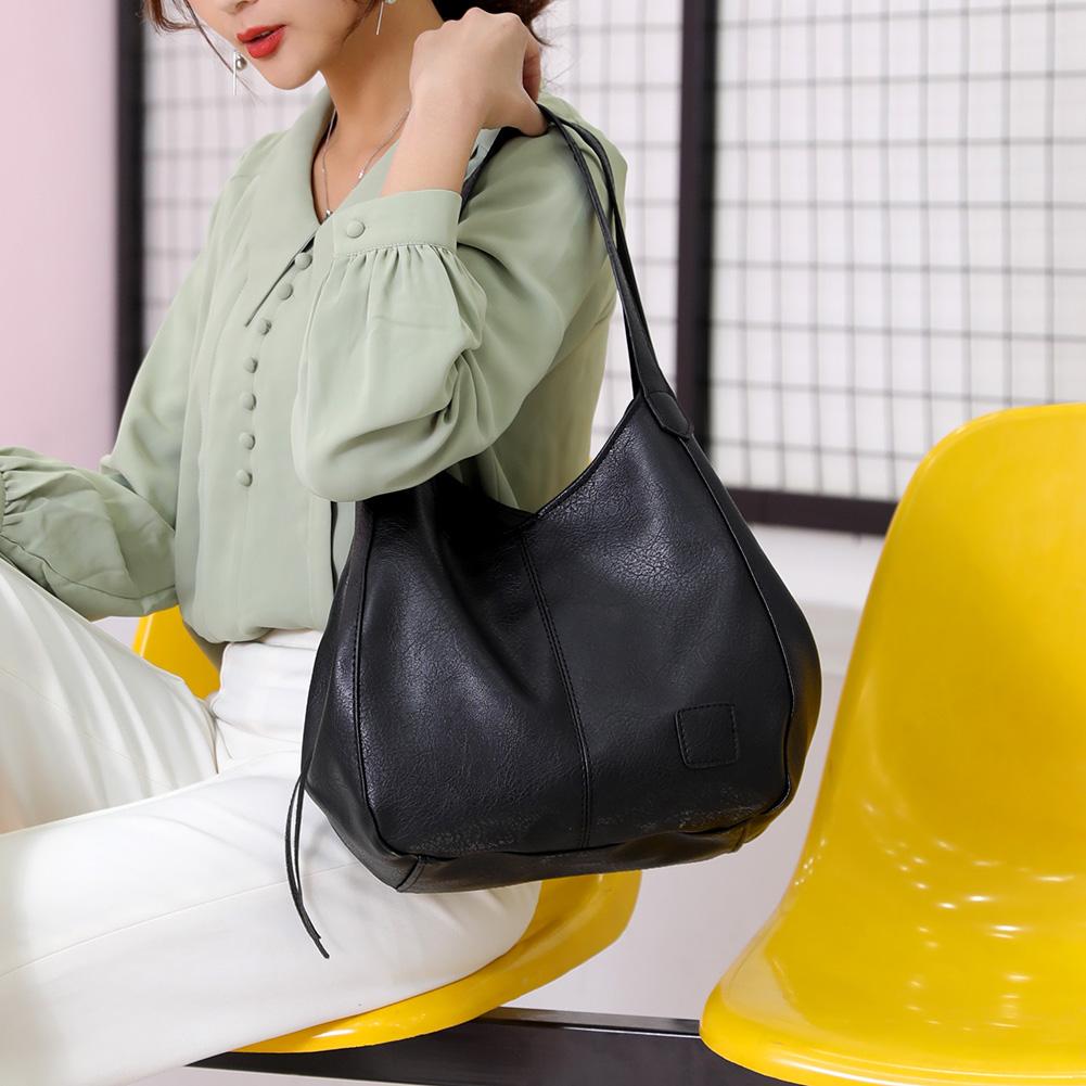 LuxeSlouch – Sac à épaule slouchy en cuir vegan