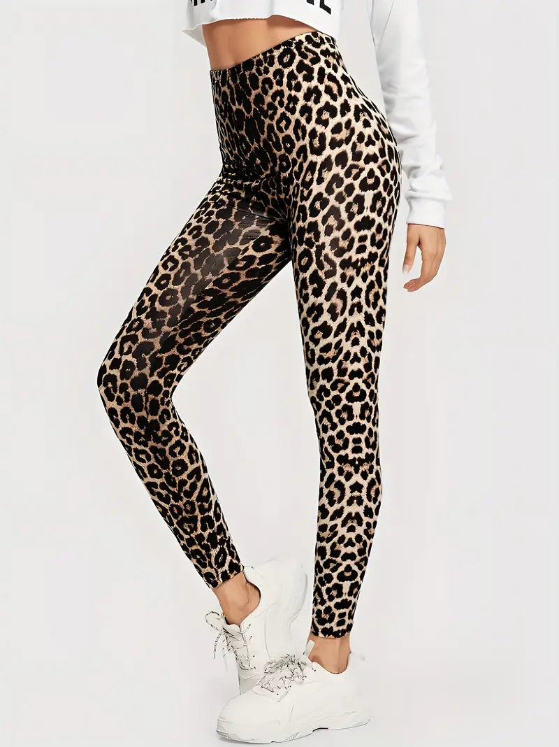 Laurie - Leggings à imprimé léopard audacieux et féroce