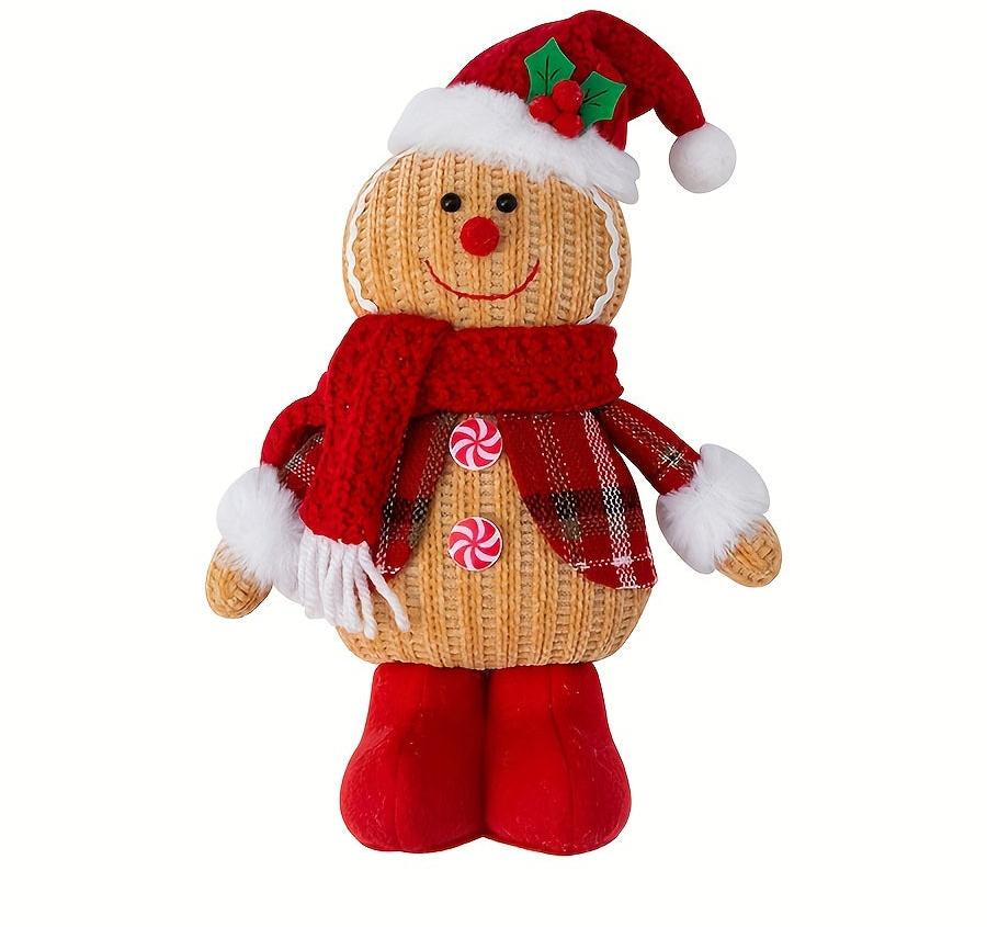 Décor de figurine de Noël tricotée à la main en 2 pièces