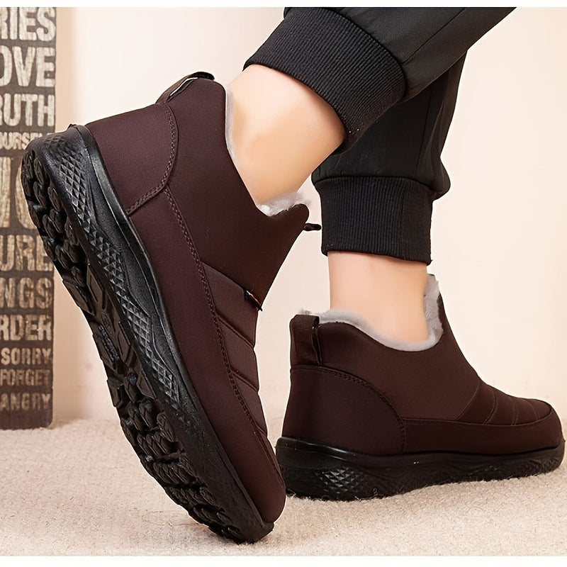 Bottes de cheville Cora doublées de fausse fourrure et anti-dérapantes