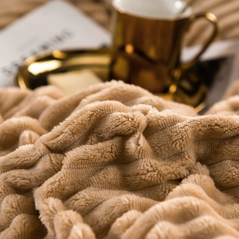 FluffyHaven Couverture en Peluche Douce – Confort et Chaleur Ultimes