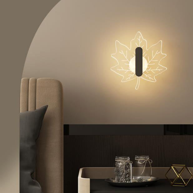 Applique LED nordique Moderne Leaf pour une atmosphère conviviale