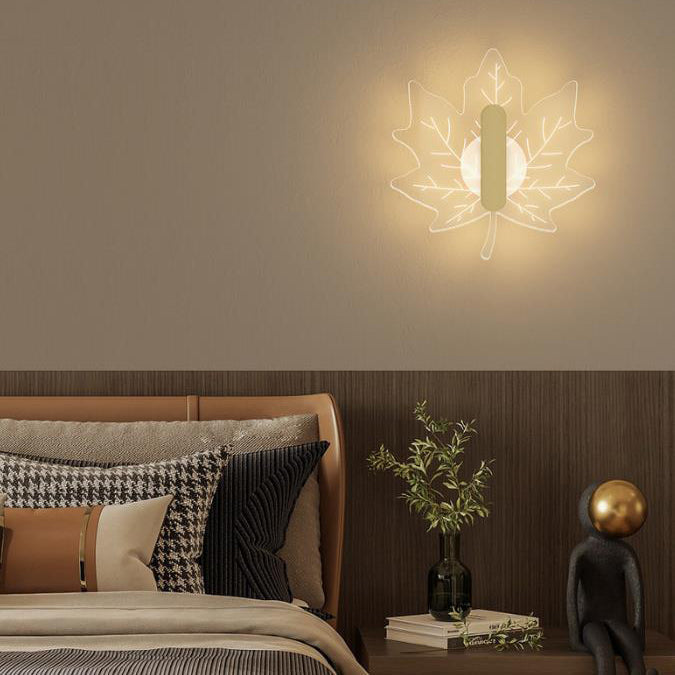 Applique LED nordique Moderne Leaf pour une atmosphère conviviale