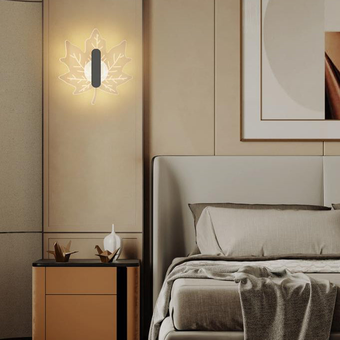 Applique LED nordique Moderne Leaf pour une atmosphère conviviale