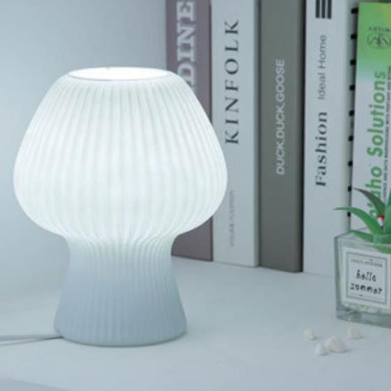 LumiMuse Lampe de Chevet en Verre Vintage – Éclairage de Chevet LED Réglable