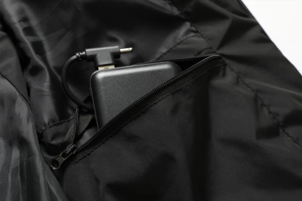 Nick - Gilet étanche avec fermeture éclair chauffante