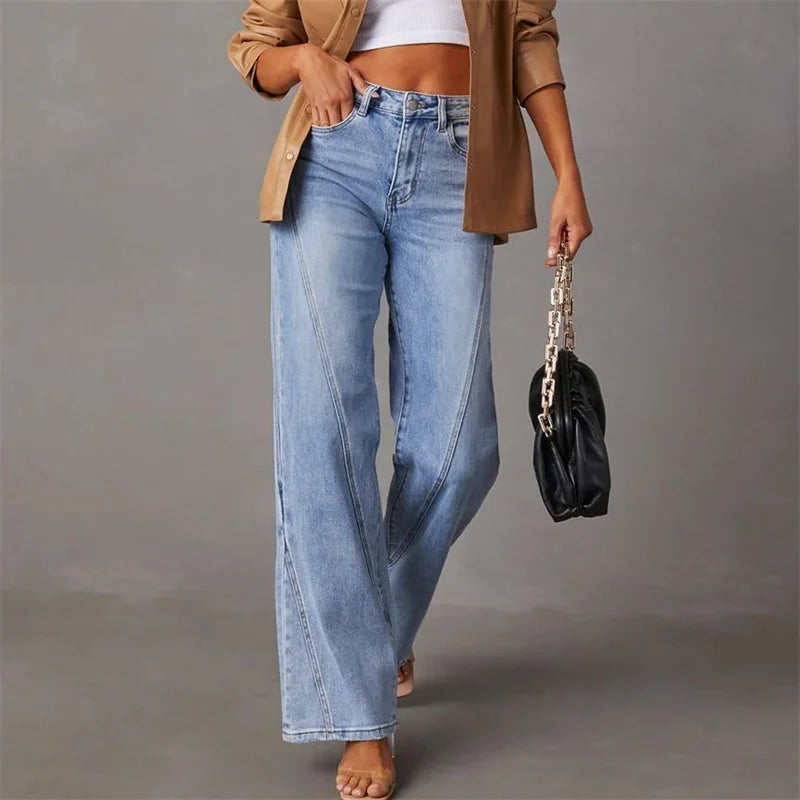 Via Jeans Baggy en Denim pour Femme