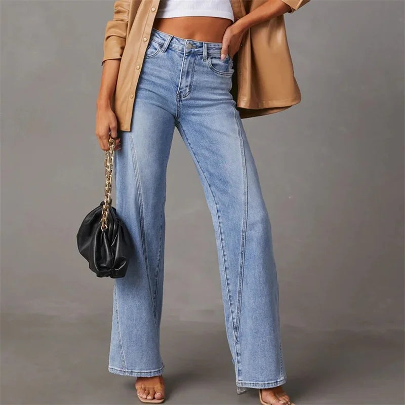 Via Jeans Baggy en Denim pour Femme
