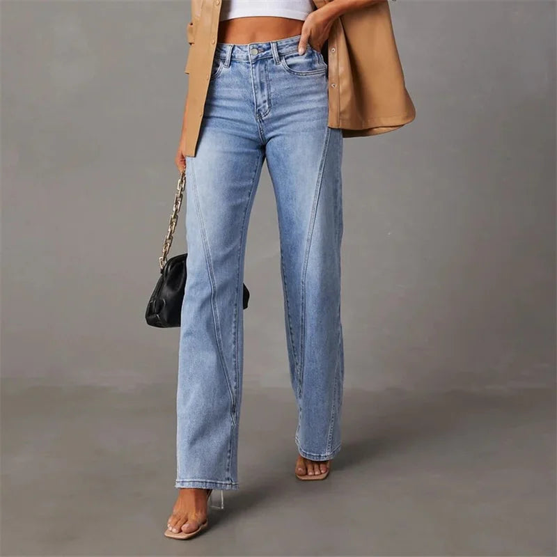 Via Jeans Baggy en Denim pour Femme