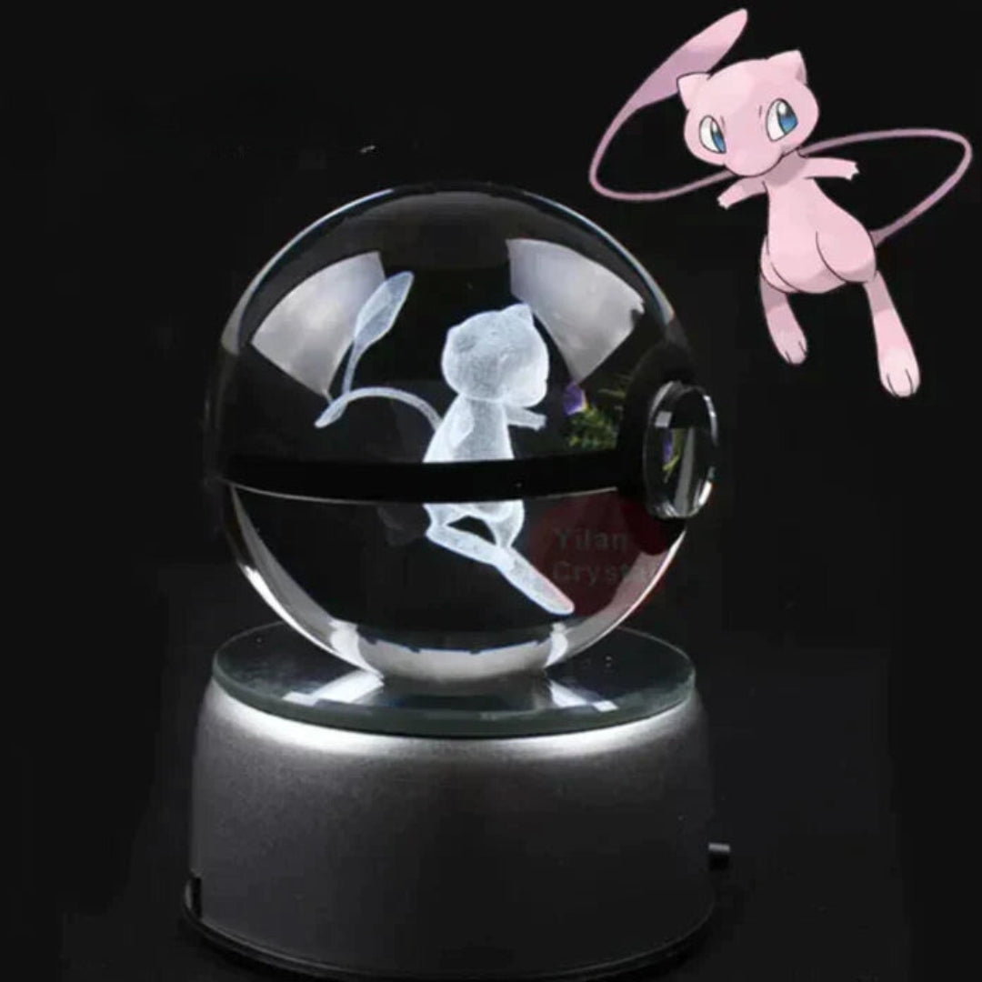 PokéGlow - Lampe LED Ikoniques Figurines Pokémon en Cristal