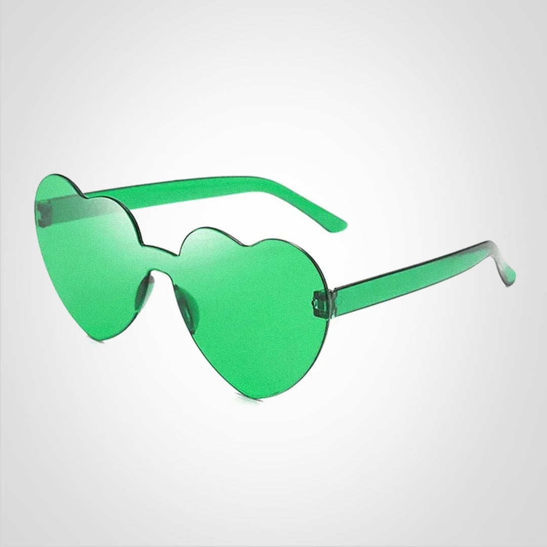 Lunettes de soleil en forme de cœur avec dégradé de couleurs et protection UV400