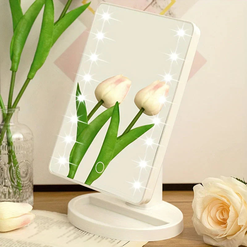 LumiTouch Miroir de Maquillage LED avec Contrôle Tactile – Éclairage Parfait pour un Maquillage Impeccable