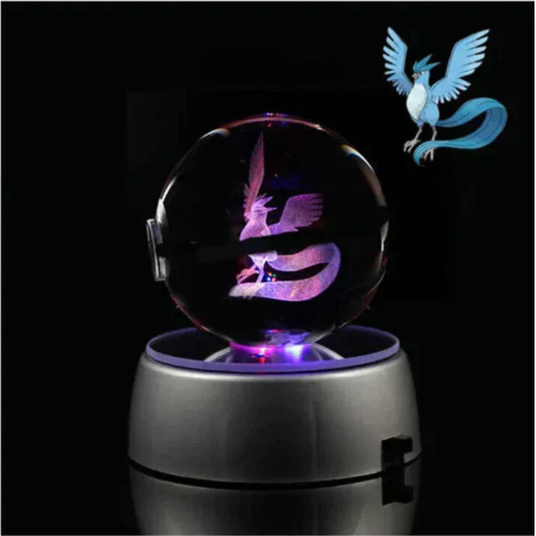 PokéGlow - Lampe LED Ikoniques Figurines Pokémon en Cristal