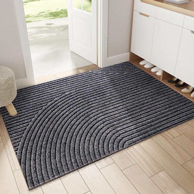 GeoGuard - Tapis de porte géométrique durable et moderne