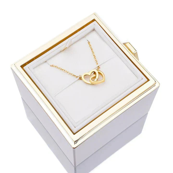 Coffret Cadeau EvighedsRose avec Collier Personnel Caché – Cadeau Unique pour la Fête des Mères