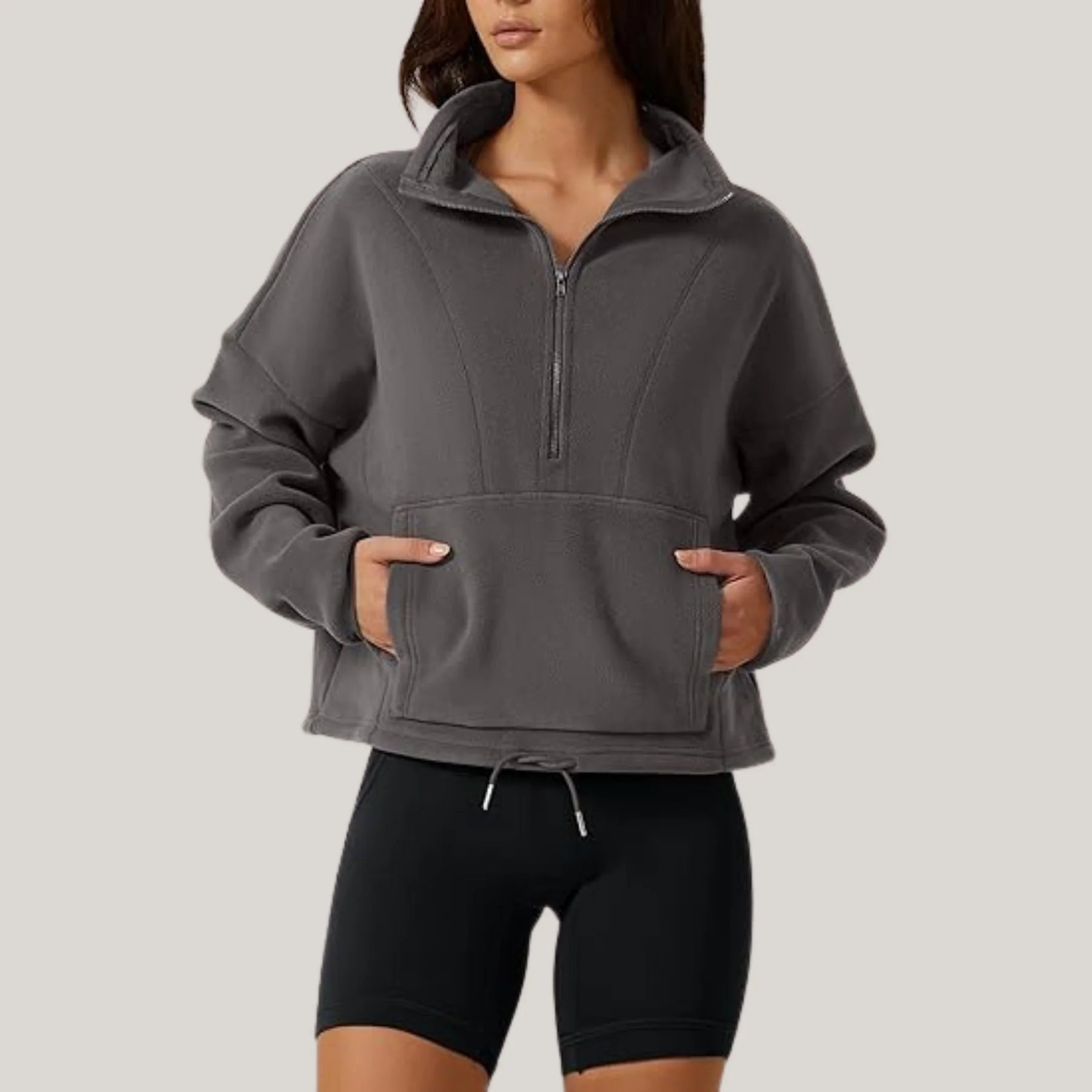 Pull stylé Nelfi avec demi-zip pour femmes