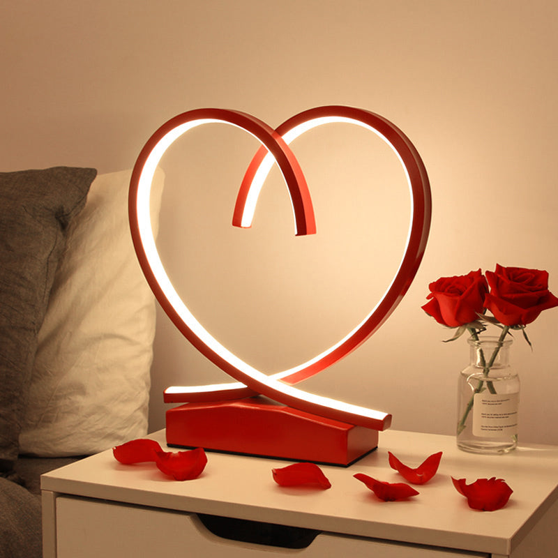 Lumeloop – Lampe de table romantique moderne en forme de boucle