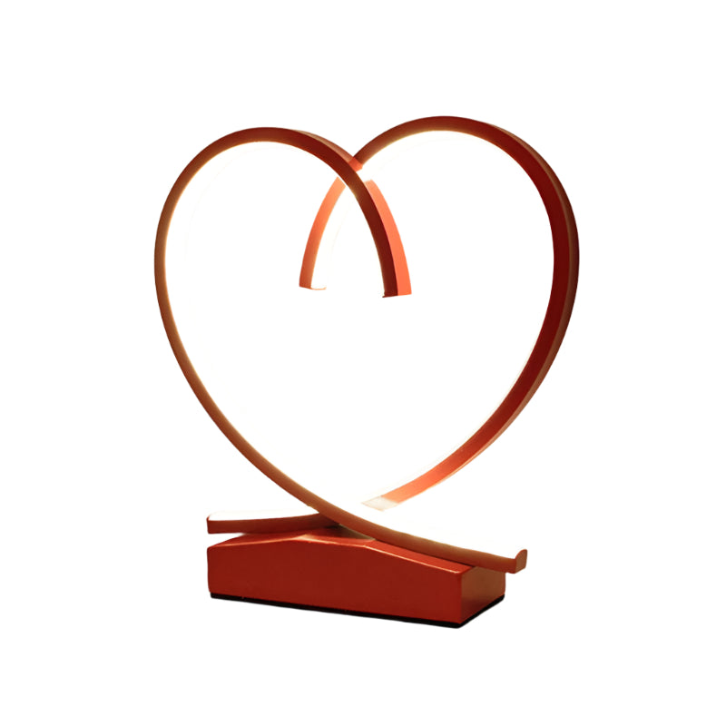 Lumeloop – Lampe de table romantique moderne en forme de boucle