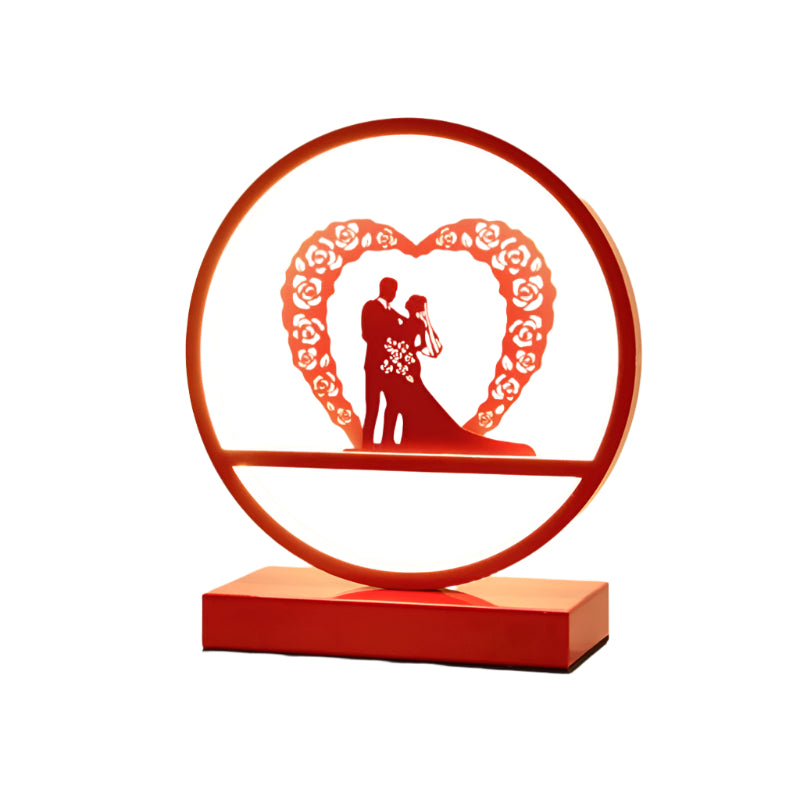Lumeloop – Lampe de table romantique moderne en forme de boucle