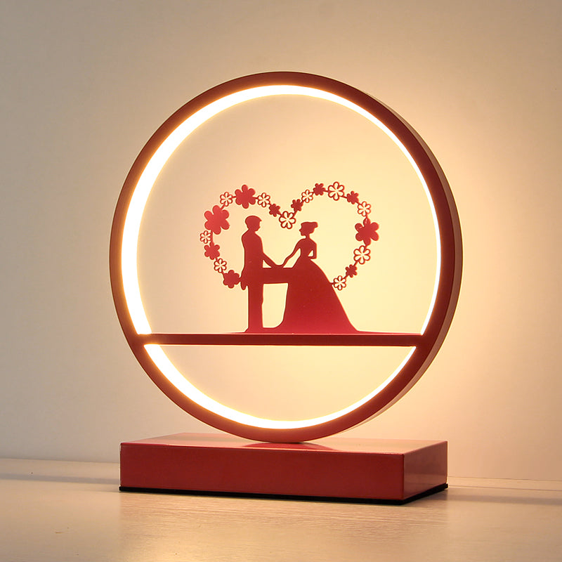 Lumeloop – Lampe de table romantique moderne en forme de boucle