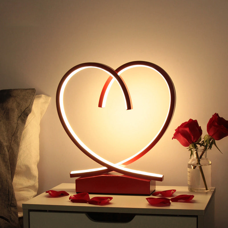 Lumeloop – Lampe de table romantique moderne en forme de boucle