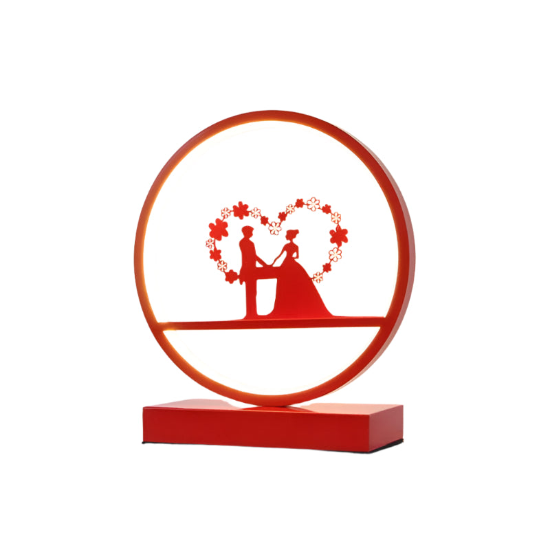 Lumeloop – Lampe de table romantique moderne en forme de boucle