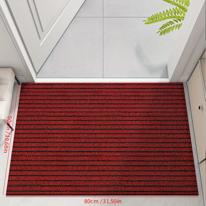 Tapis d'entrée StripeShield – Collecte efficace de saleté et design épuré