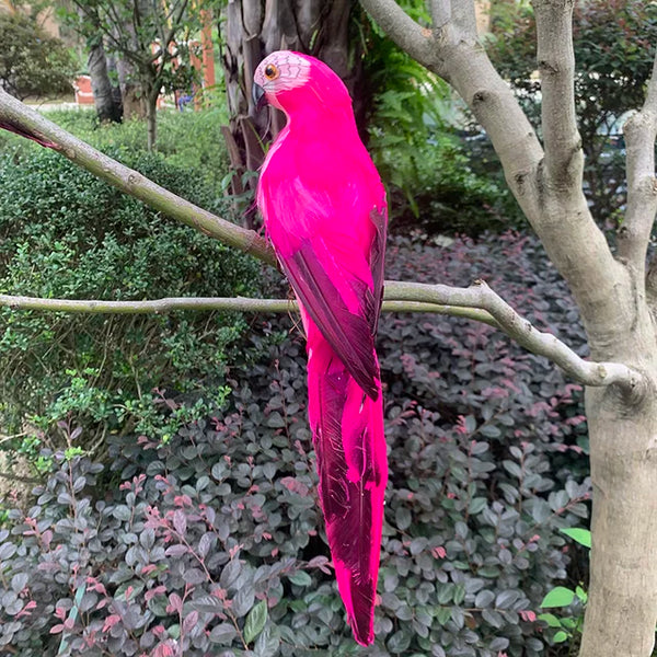 Ornement de jardin à perroquet vivant pour une élégance extérieure