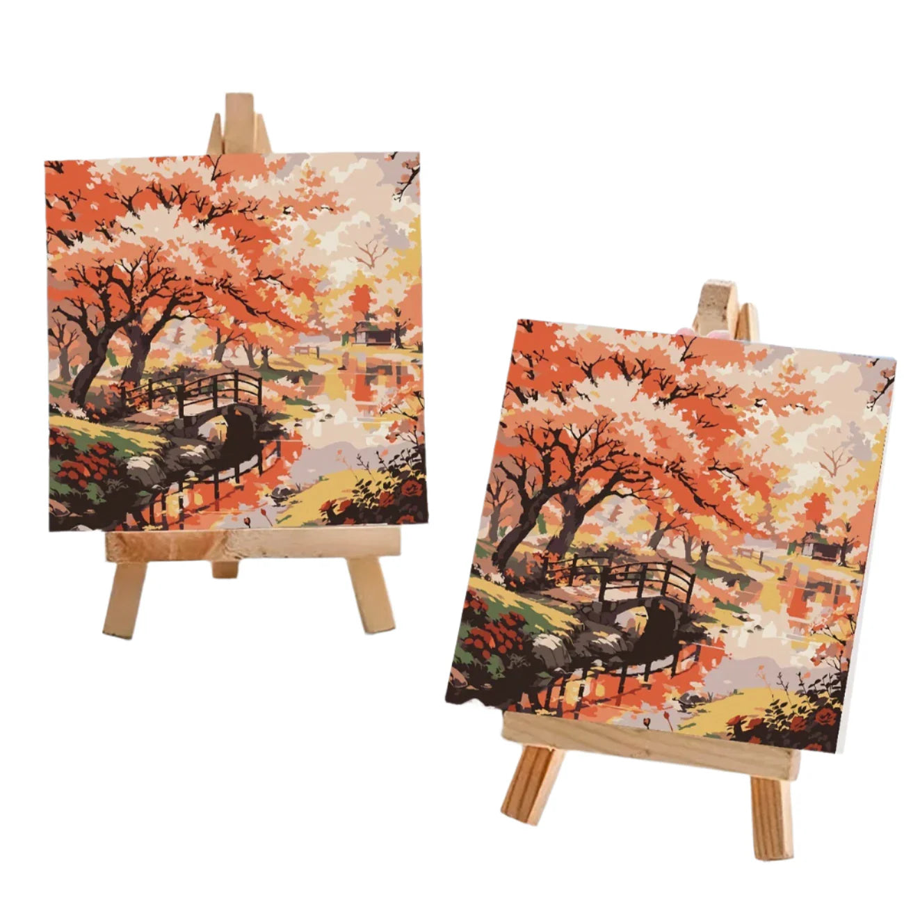 Ensemble de peinture DIY Fredfyldt Landskabs - Art en toile fait main avec pinceaux et peinture