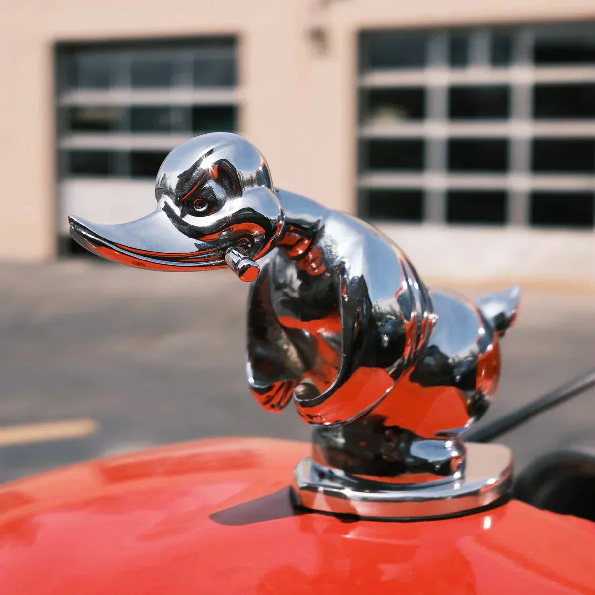 CarMascot - Décoration en chrome élégante pour canard