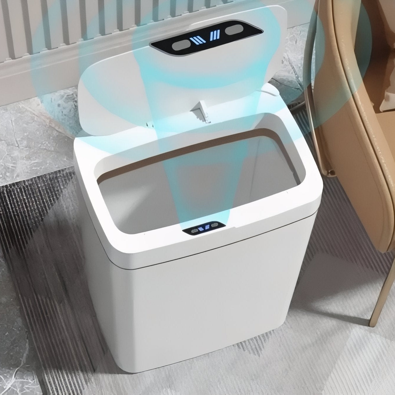 NeatBin - Poubelle de salle de bain élégante et fonctionnelle