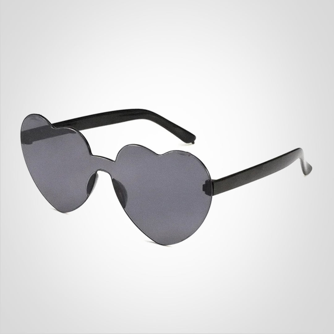 Lunettes de soleil en forme de cœur avec dégradé de couleurs et protection UV400