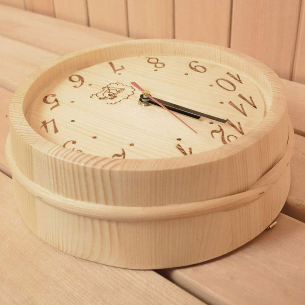 NordicHush - Horloge murale silencieuse en bois