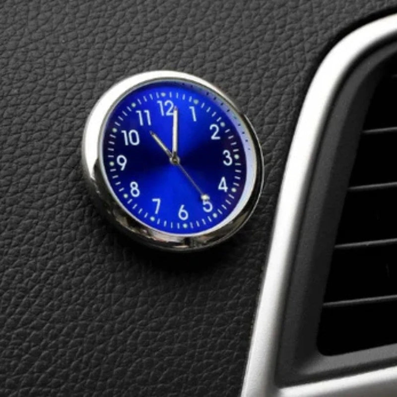 AutoTime - Mini Montre Analogique Ronde pour Intérieur de Voiture