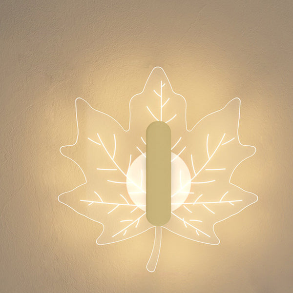Applique LED nordique Moderne Leaf pour une atmosphère conviviale