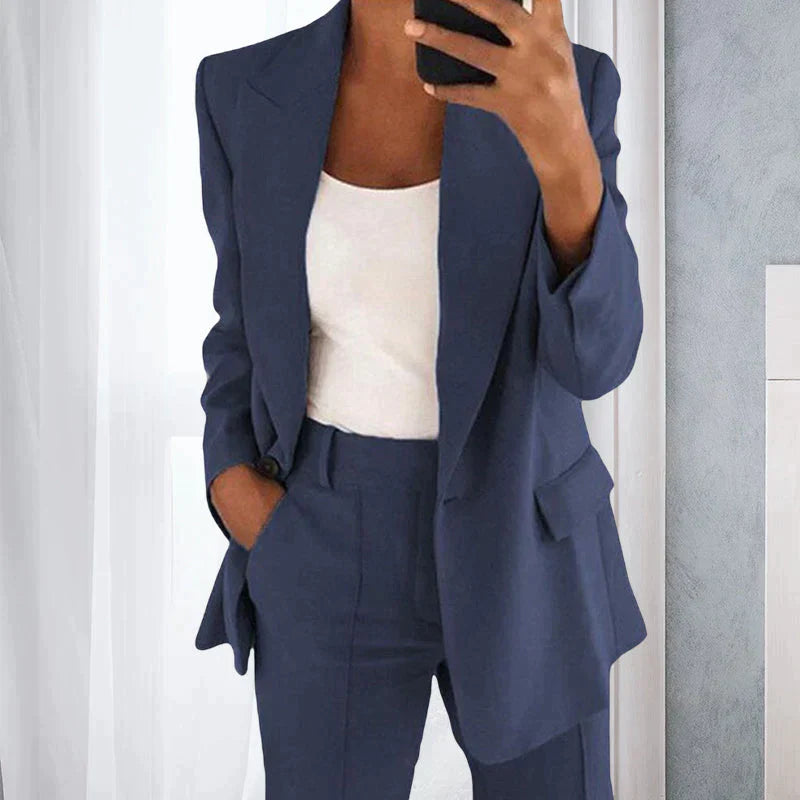Blazer et Pantalons Emma - Ensemble Business Élégant pour un Look Affûté