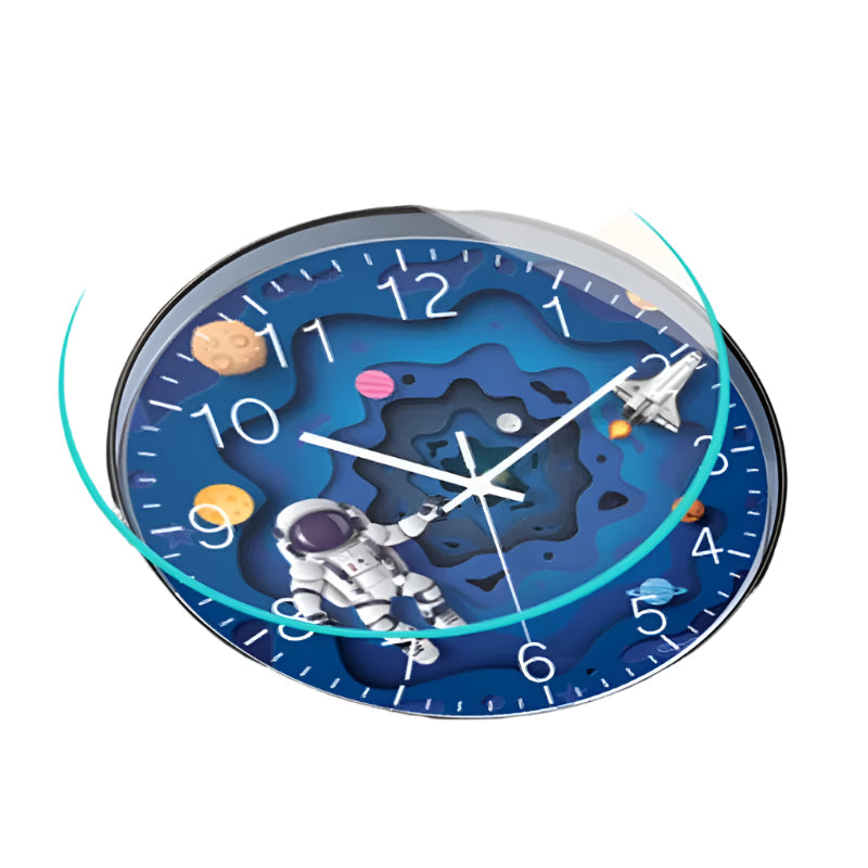Horloge murale thématique pour chambre d'enfants Cosmotime
