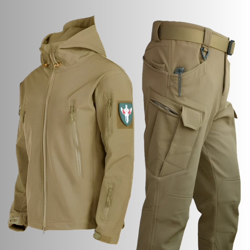 Ensemble de Veste Softshell Tactique et Pantalons Cargo