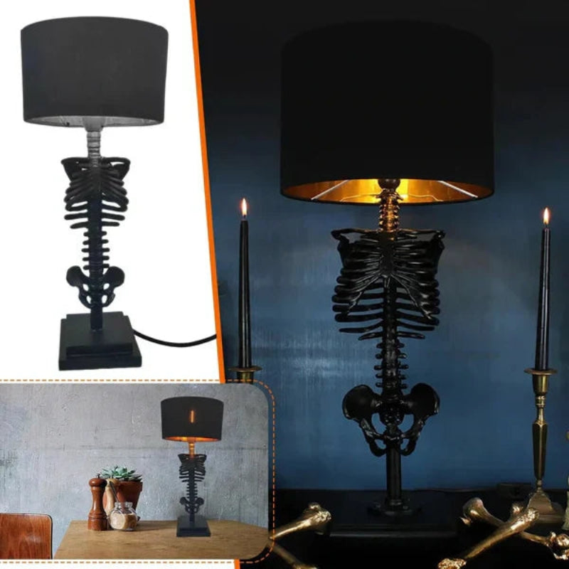 SkullGlow - Lampe de table LED en forme de crâne