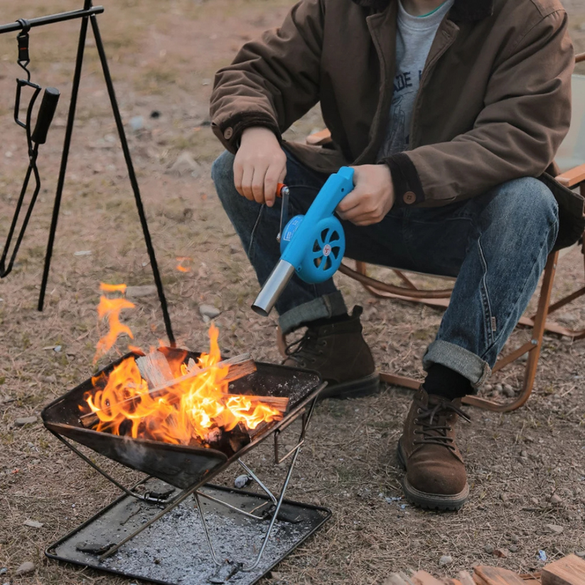 BlazeBoost - Allume-feu portable à main pour barbecue et feu de camp