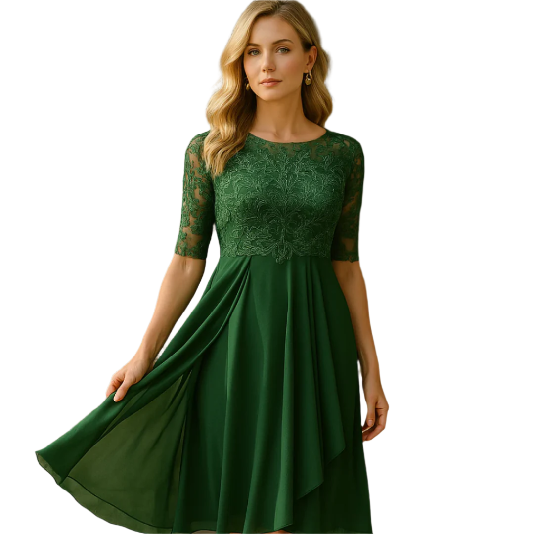 Robe Mini à Manches 3/4 Décontractée pour Femmes – Confortable et Élégante