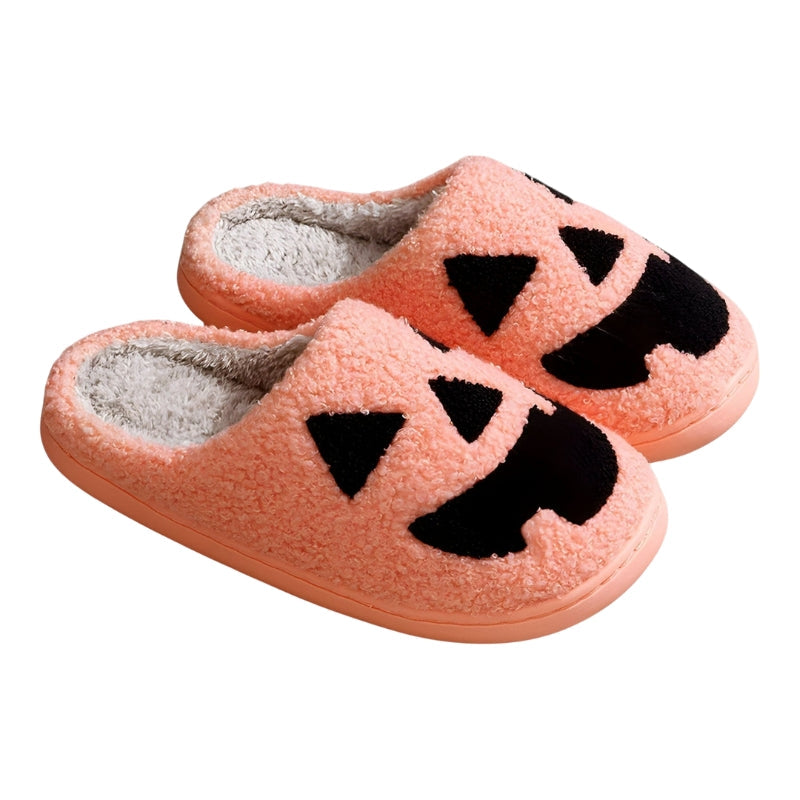Monica Halloween Pantoufles – Slippers classiques avec motif de citrouille