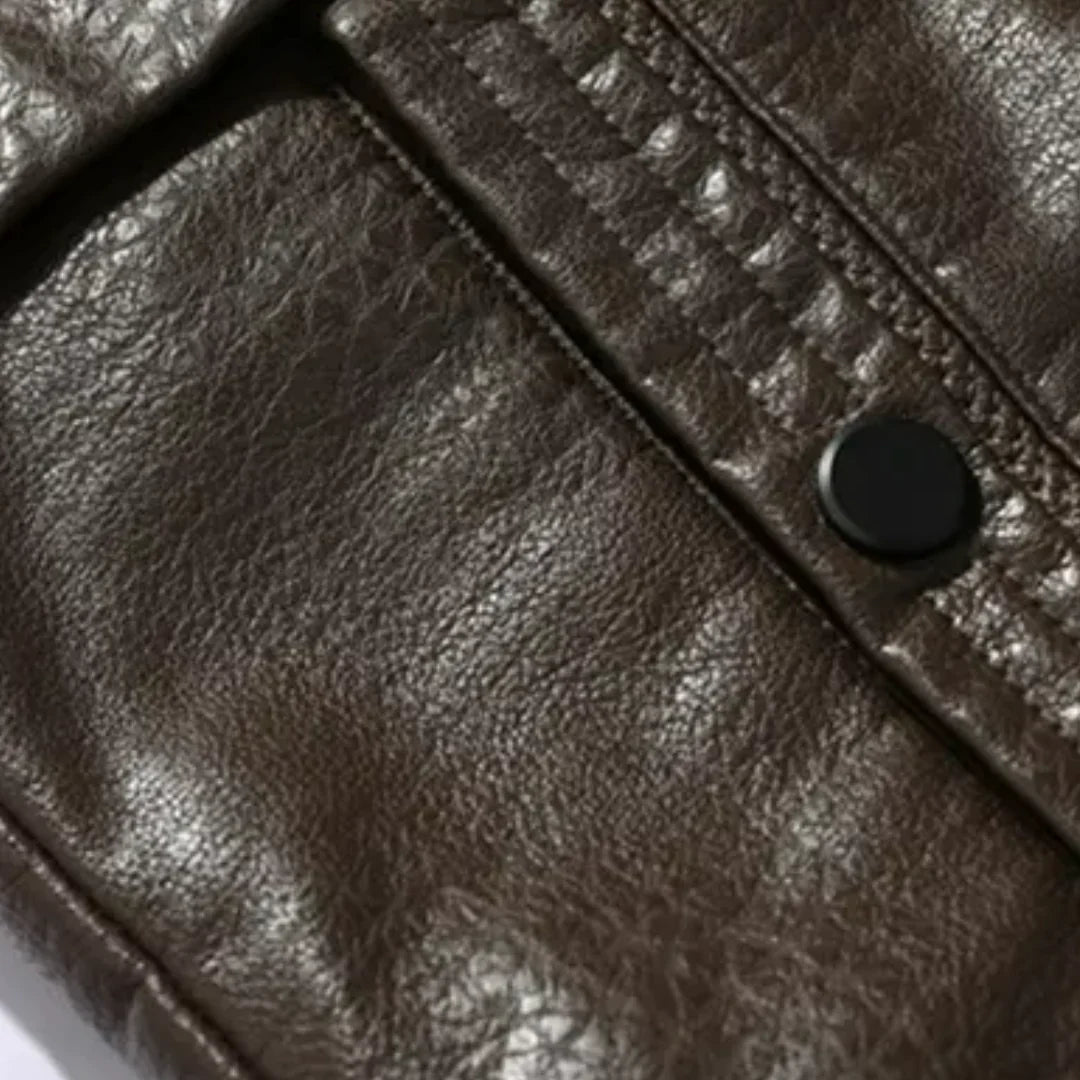 Steven | Veste Vintage en Similicuir