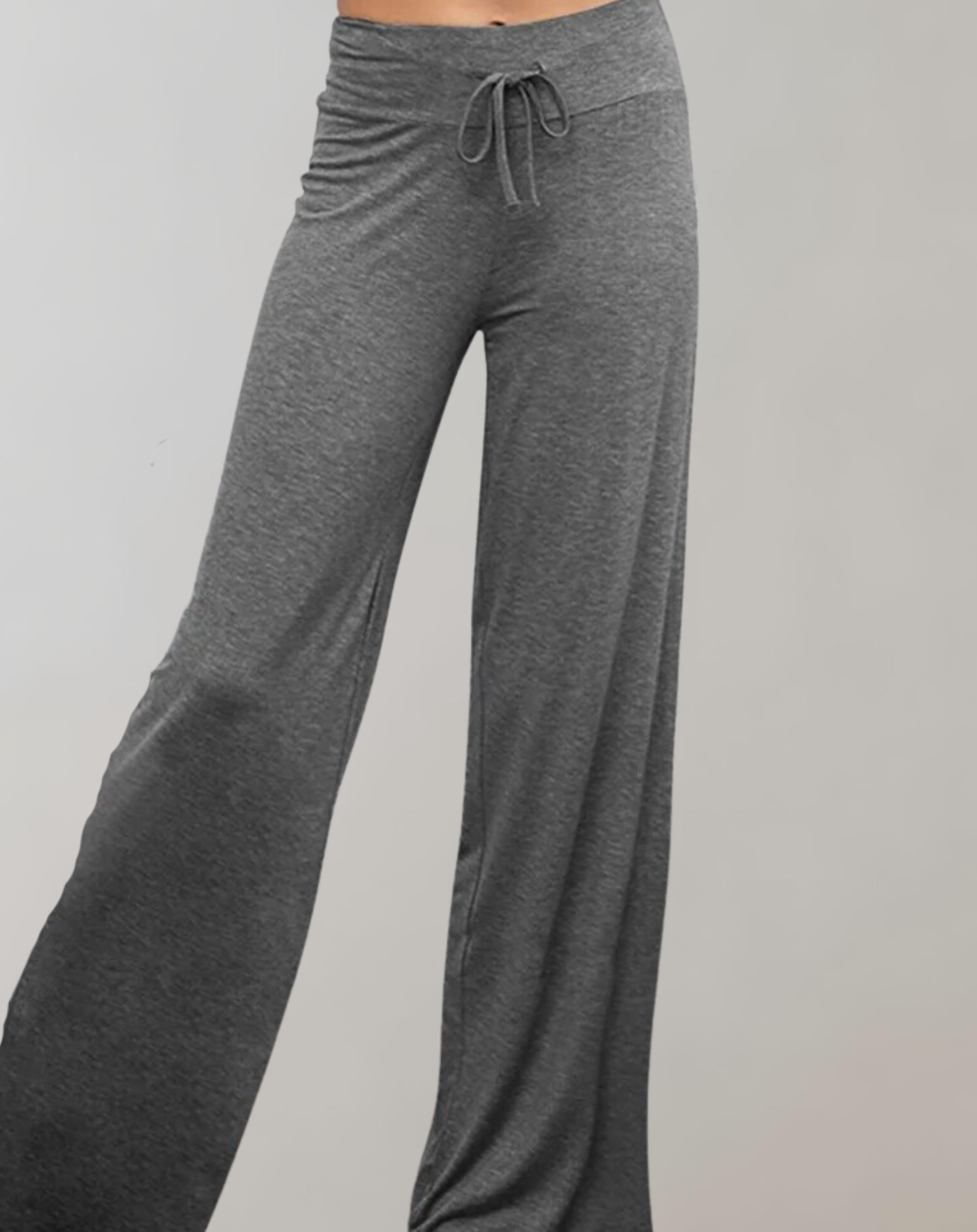 Harper - jambe large de couleur unie