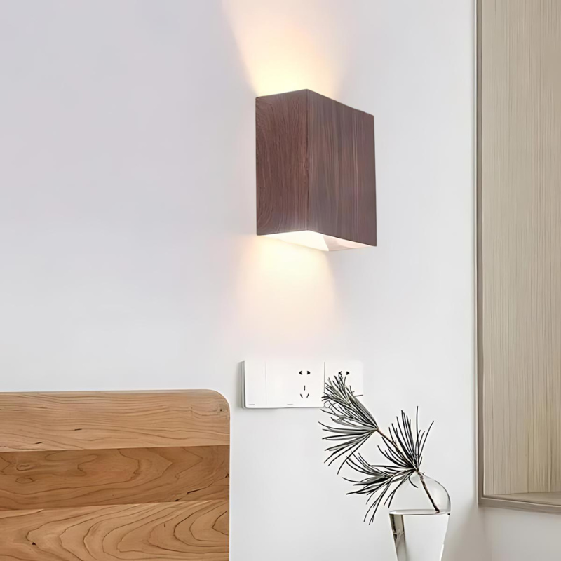Lampe murale en bois NordLys – Lampe murale minimaliste