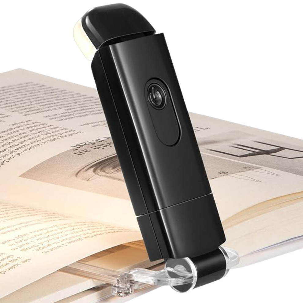 GlowClip - Lampe de lecture LED portable avec un design clip-on facile