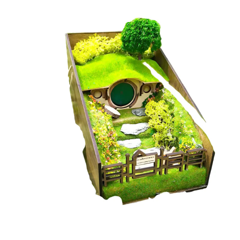 MiniScape Support de Livre – Supports de Livre Décoratifs Artisanaux avec Design de Micro Paysage