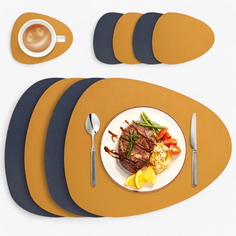 Bordluna Élégant Sets de Sous-plat et Set de Dessous de Plat Réciproque